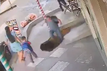 Man wordt ‘opgeslokt’ door de stoep en beleeft een Mario Bros-momentje