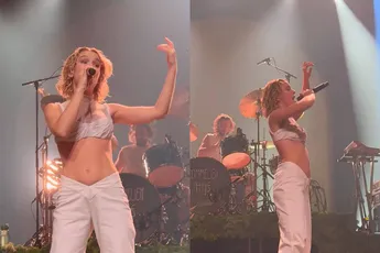 De kleding van Pommelien Thijs is de reden dat je bij haar optredens vooraan wil staan