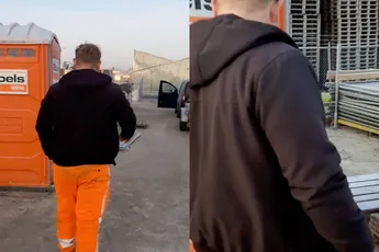 Even lekker zitten zit er niet in als je bouwvakker bent