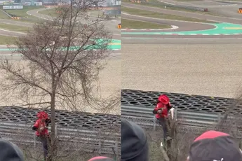 Ferrari fans gaan ver om SF-25 beter te kunnen zien: Zagen boom om bij circuit