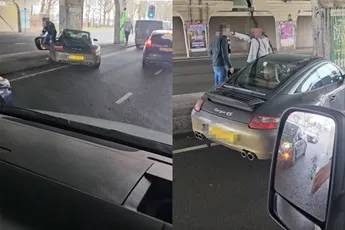 Porsche-rijder in Breda parkeert tegen betonnen paal: "Jij drukt mij van de weg"