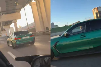 Mooie BMW, jammer voor je dat je er niet mee om weet te gaan
