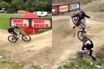 Fotograaf leert wijze les over afstand houden tijdens BMX-wedstrijd