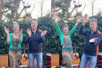 Bodypercussionisten en muziektherapeuten Marchien en Heiko zijn dood- en doodeng