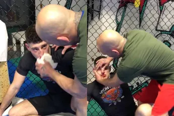 MMA-coach Cristian Binda is tevens goed in het rechtzetten van iets wat krom staat