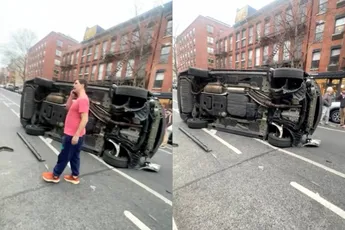 Wat gebeurt hier allemaal? Video na ongelukje in New York die je echt even af moet kijken