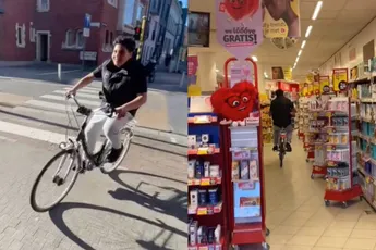 Eerste Kruidvat-drive-in voor de fiets is blijkbaar geopend in België
