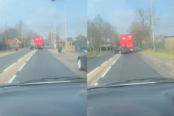 Ben je ineens je auto kwijt: vrachtwagen gaat er vandoor met auto