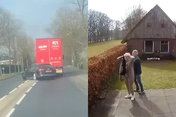 De vrouw van Gerard ziet ongeluk in Losser gebeuren, Gerard vindt dat ze normaal moet doen!