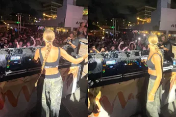 DJ Lies Zhara draait plaatjes aan elkaar op Curaçao