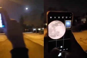 Man heeft een fantastische camera om foto’s te maken van de maan