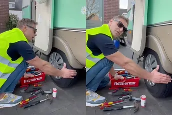 Peter legt uit wat beste bandenspanning is voor je caravan als je op vakantie gaat