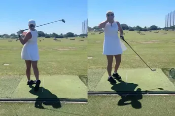 Zo sla je ze ook niet drie keer op rij tijdens een potje golf