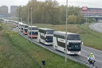 Zo vertrokken de AZ-supporters richting Rotterdam voor de TOTO KNVB Bekerfinale