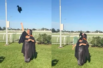 Diploma op zak, hoedje gooien, tante aan het zuurstof en gaatje in je hoofd