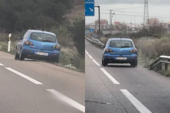 Bestuurder in Spanje is afgeleid of het gaat niet goed