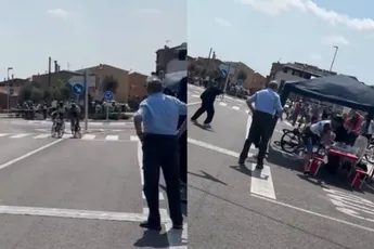 Catalaanse amateurwielrenners waren net even te fanatiek tijdens seniorenrace