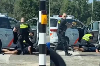 Agent deelt twee trappen uit tijdens aanhouding, maar het internet vraagt zich af of die wel nodig waren