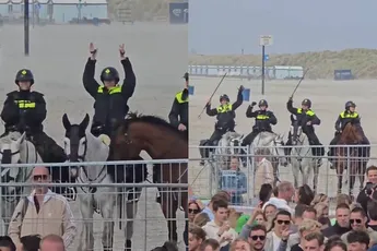 Bereden politie in Hoek van Holland kan muziek van Outsiders ook wel waarderen