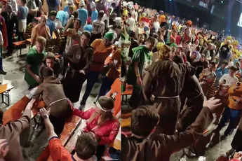 Stoere bikkels slopen tafel tijdens Dutch Darts Championship in Rosmalen