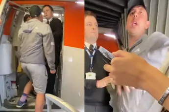 Passagier van EasyJet is te lam om mee te mogen en begint ruzie met iedereen te zoeken