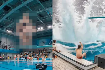 AI-video van vrouw die van duikplank springt gaat viraal, maar vrouw en bommetje zijn nep