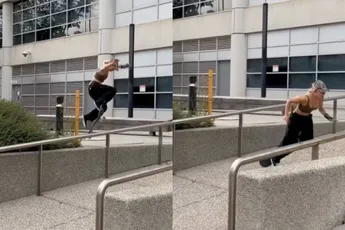 Ouchie! Drie woorden: bips, mond, railing