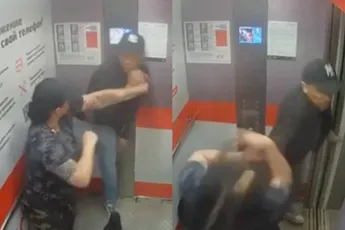 Burenruzie tussen buurman en buurvrouw letterlijk uitgevochten in de lift