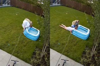 Aha, daarom mag de man altijd het zwembadje opruimen