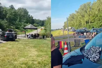 Camping van Defqon.1 gaat donderdag om 12.00 uur open, maar er was al een rij op woensdag