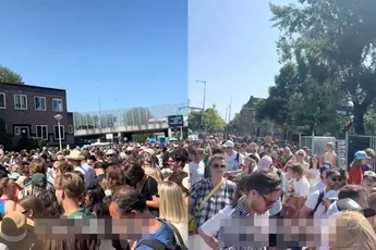 Er staat zo'n 750 kilometer aan wachtende mensen om Festival op de Ring op te mogen