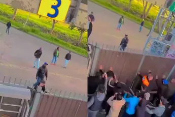 Hek houdt het niet bij wedstrijd van RBC Roosendaal en toen werd het rennen
