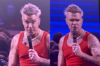 Robbie Williams spreekt ook woordje Nederlands: "I was very f*cking k*t!"