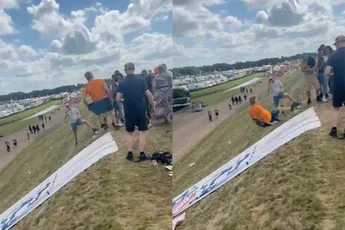 Van berg glijden na TT Assen kan ook niet normaal