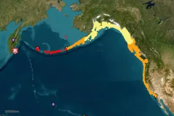Tsunamiwaarschuwing na zware aardbeving voor kust van Russisch schiereiland Kamtsjatka