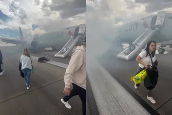 American Airlines Boeing 737 MAX 8 vliegt in de fik bij vertrek vanaf Denver