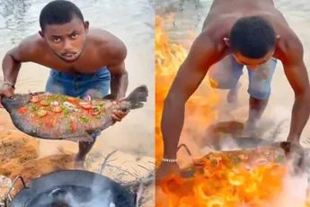 Hele verse vis en net even te hete olie, moet lukken…