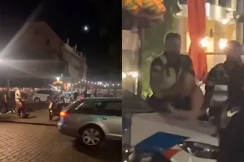 Vrouw speelt stofzuiger op straat, maar gilt als een speenvarken als politie ingrijpt