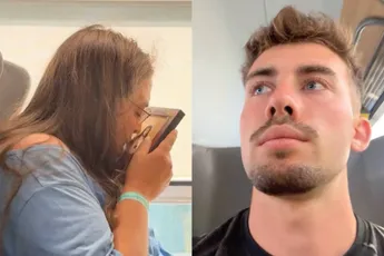 Dame heeft een nogal intiem momentje met Jezus tijdens treinreis