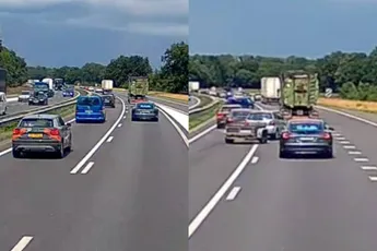 Gaat ook maar net goed: uitwijkende Volkswagen met aanhanger voorkomt klapper op A73 richting Nijmegen