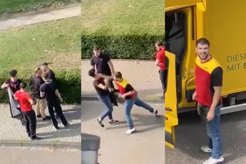 DHL-bezorger gaat compleet “Tyson in his prime” op stelletje in Herne