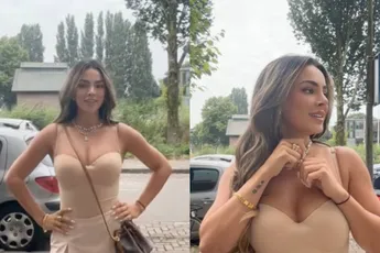 Influencer Michaela krijgt verbaal pakslaag van bewoonster tijdens fit-check