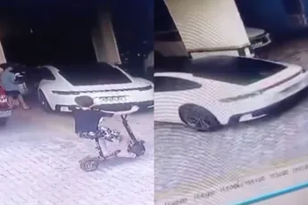 Dat wordt jaren geen zakgeld voor knulletje: gecrasht met de Porsche 911