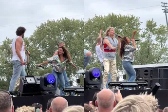 Babette van Veen en Katja Schuurman maken geen goede indruk op 90's festival in Nijmegen