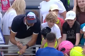 Poolse miljonair jat petje van kind bij US Open, tennisser Kamil Majchrzak fixt het weer