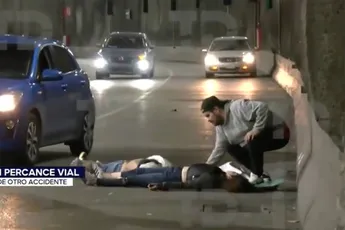 Reporters filmen ongeluk in Benito Juarez live op televisie