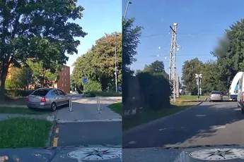 Shocking! Trein maakt einde aan Tsjechische achtervolging