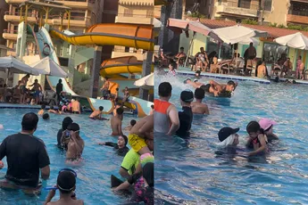 Soms moet je op vakantie gewoon het zwembad claimen