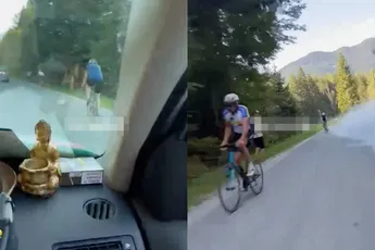 Wielrenners in Slovenië hadden opeens wat minder zicht op de berg