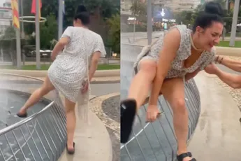 Soms is een fontein in Benidorm ook een waterval